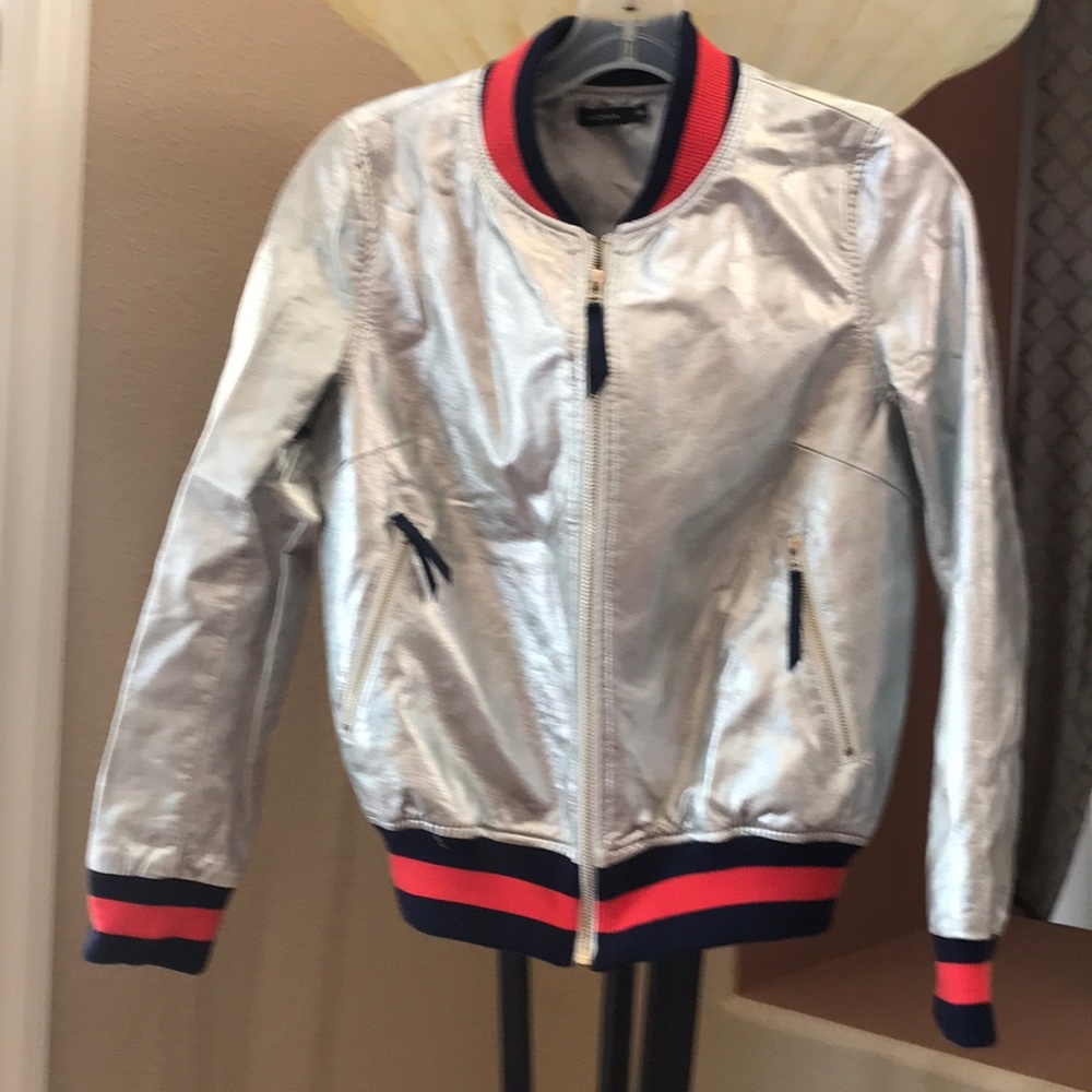 Moma silver bomber jacket